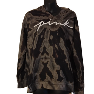 Pink Victoria's Secret dye look hoodie. Size small. Super soft and comfy.